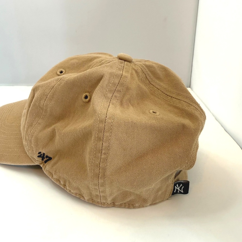 '47 Brand New York Yankees Hat Khaki Tan Adjustable Dad Hat OSFA - Picture 4 of 9